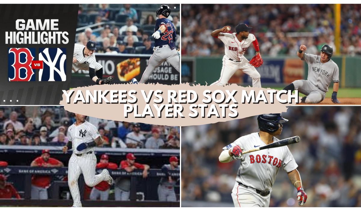 yankees vs red sox match player stats